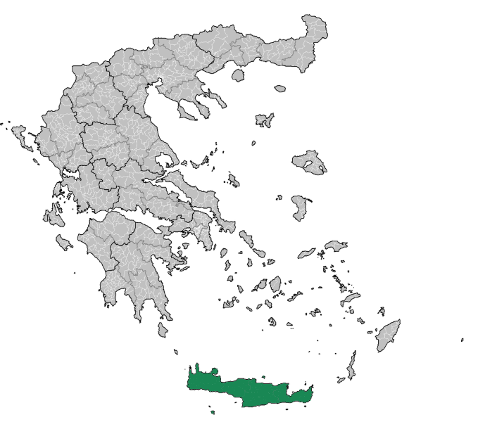 Крит, регионы Греции