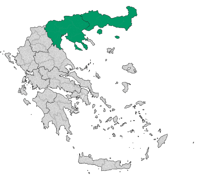 Регионы Греции, Македония и Фракия