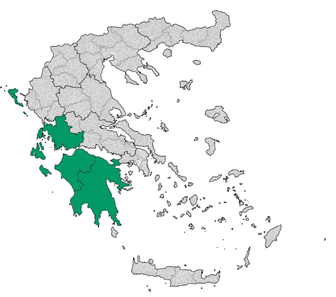 Фессалия и Центральная Греция, регионы Греции